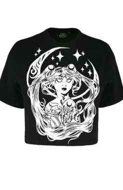 Krótki T-shirt z nadrukiem SAILOR MOON Crop top-Restyle Best