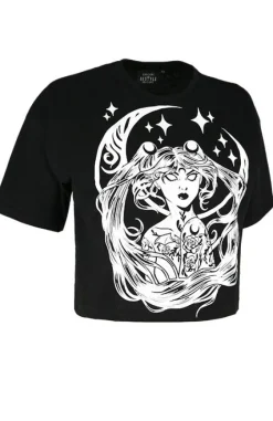 Krótki T-shirt z nadrukiem SAILOR MOON Crop top-Restyle Best