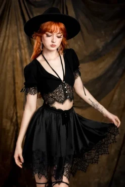LOST IN MAGIC mini spódniczka-Restyle Online