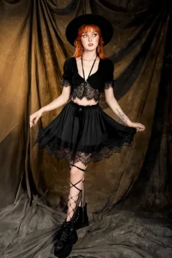 LOST IN MAGIC mini spódniczka-Restyle Online