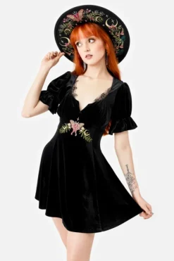 MIDNIGHT FLORA MINI SUKIENKA-Restyle Outlet