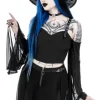 MIDNIGHT VEIL LONG SLEEVE TOP-Restyle Outlet