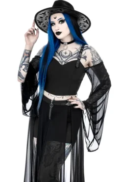 MIDNIGHT VEIL LONG SLEEVE TOP-Restyle Outlet