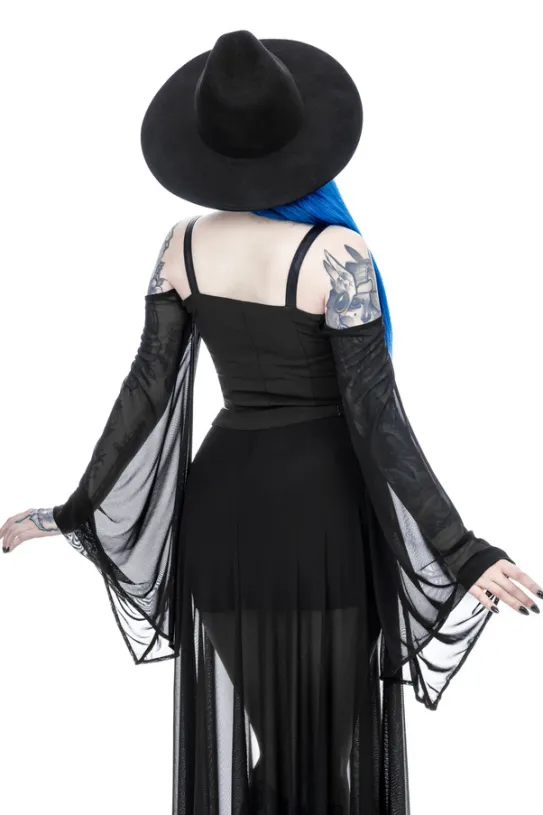 MIDNIGHT VEIL LONG SLEEVE TOP-Restyle Outlet