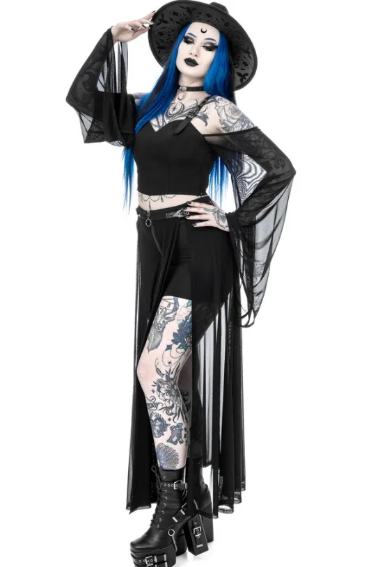 MIDNIGHT VEIL LONG SLEEVE TOP-Restyle Outlet