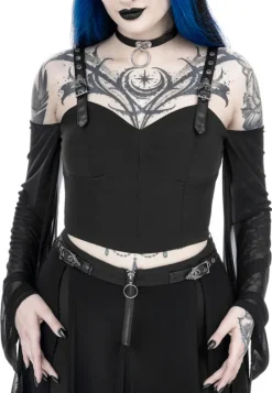 MIDNIGHT VEIL LONG SLEEVE TOP-Restyle Outlet