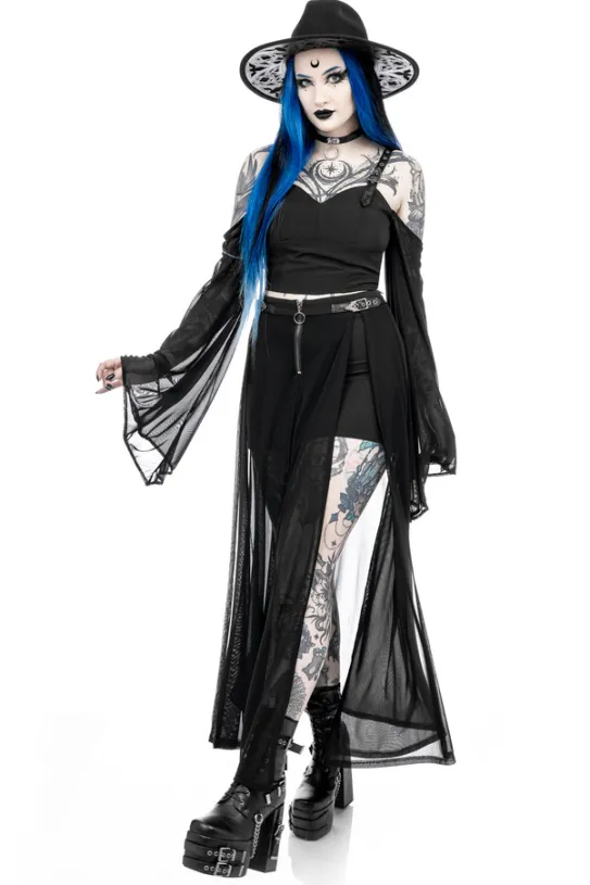 MIDNIGHT VEIL LONG SLEEVE TOP-Restyle Outlet