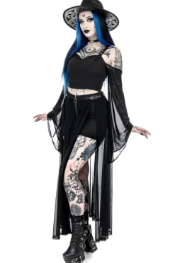 MIDNIGHT VEIL LONG SLEEVE TOP-Restyle Outlet