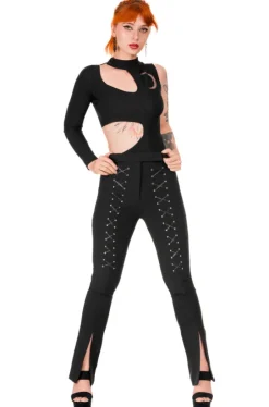 MOON ARMY Bodysuit Asymetryczne body z księżycem-Restyle Clearance