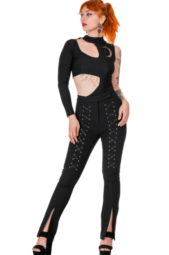 MOON ARMY Bodysuit Asymetryczne body z księżycem-Restyle Clearance