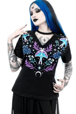 MOONGLOW T-SHIRT z chokerem-Restyle Outlet