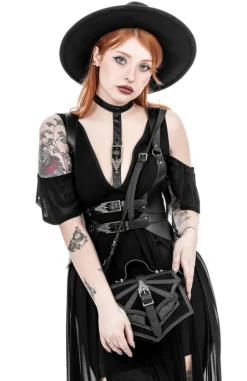 Night Creature Shoulder Bag Małą torebka z katedralną klamrą-Restyle Discount