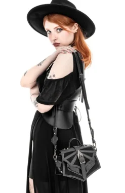 Night Creature Shoulder Bag Małą torebka z katedralną klamrą-Restyle Discount