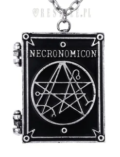 Otwierany Wisior sekretnik, Gotycki Naszyjnik książka Lovecraft "NECRONOMICON BOOK"-Restyle Hot