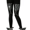 PENTAGRAM HARNESS LEGGINGS legginsy z bawełny z harnessem-Restyle Outlet