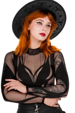 PHOENIX BODYSUIT Drapieżne czarne body-Restyle Online