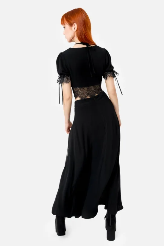 RHODANTHE spódnica z wiskozy maxi-Restyle Outlet