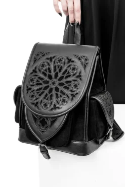 Rosarium Backpack Gotycki plecak z rozetą-Restyle Online