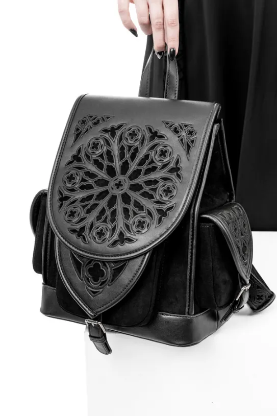Rosarium Backpack Gotycki plecak z rozetą-Restyle Online