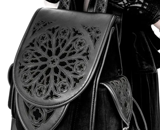 Rosarium Backpack Gotycki plecak z rozetą-Restyle Online