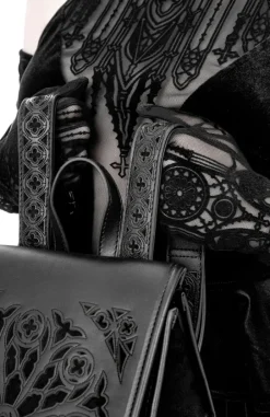 Rosarium Backpack Gotycki plecak z rozetą-Restyle Online