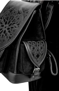 Rosarium Backpack Gotycki plecak z rozetą-Restyle Online