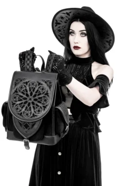 Rosarium Backpack Gotycki plecak z rozetą-Restyle Online