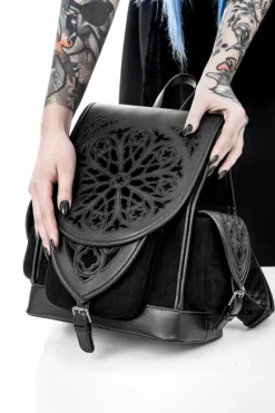 Rosarium Backpack Gotycki plecak z rozetą-Restyle Online