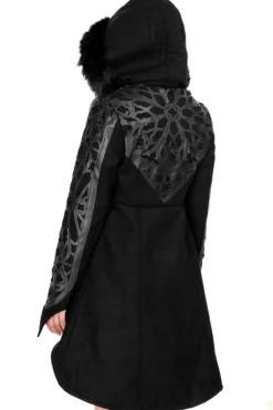 ROSARIUM COAT zamszowy płaszcz w motywy katedralne-Restyle Clearance