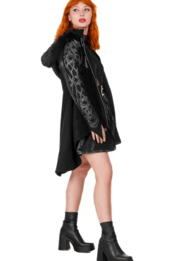 ROSARIUM COAT zamszowy płaszcz w motywy katedralne-Restyle Clearance