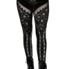 ROSARIUM Flocked Leggings-Restyle Outlet