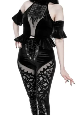 ROSARIUM Flocked Leggings-Restyle Outlet