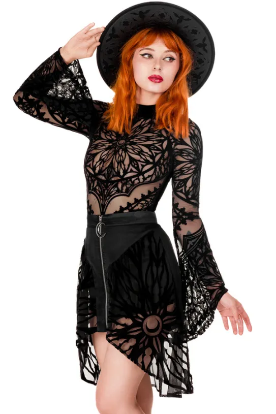 ROSARIUM LASER CUT HAT, cathedral wide brim hat-Restyle Discount