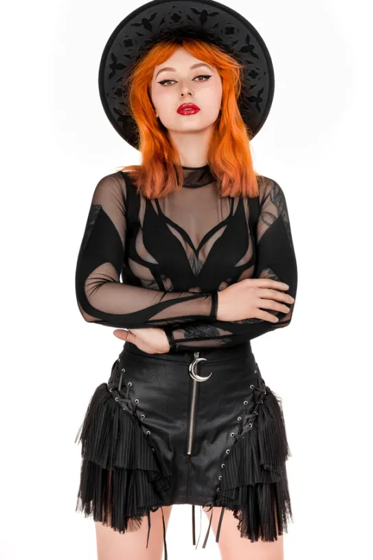 ROSARIUM LASER CUT HAT, cathedral wide brim hat-Restyle Discount