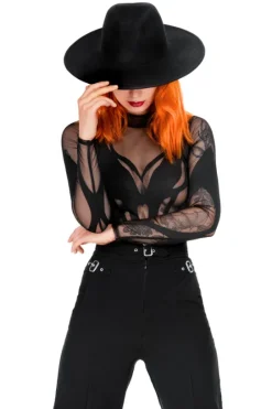 ROSARIUM LASER CUT HAT, cathedral wide brim hat-Restyle Discount