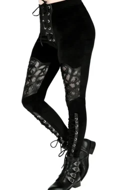 ROSARIUM LASER CUT LEGGINGS-Restyle Online