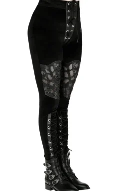 ROSARIUM LASER CUT LEGGINGS-Restyle Online
