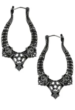 Srebrne kolczyki Horns Earrings-Restyle New