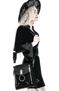 Sukienka aksamitna DRACULINA DRESS z głębokim dekoltem-Restyle Online