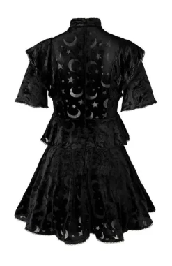Sukienka gotycka DEVOURED DRESS z kokardą-Restyle Fashion