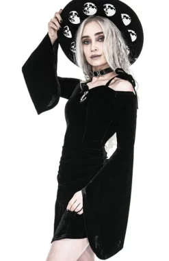 Sukienka z dekoltem serduszko LUCRETIA drapowana-Restyle Clearance