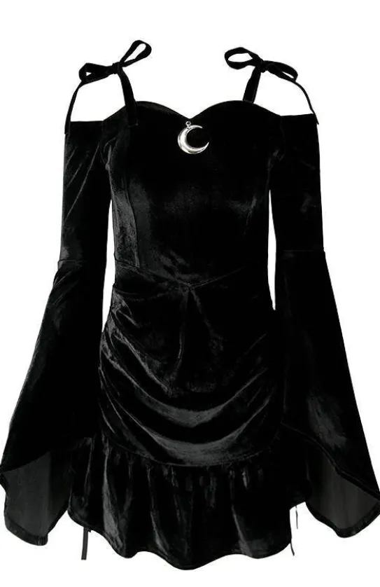 Sukienka z dekoltem serduszko LUCRETIA drapowana-Restyle Clearance