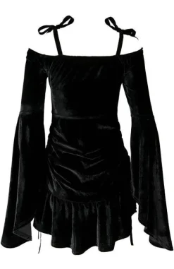 Sukienka z dekoltem serduszko LUCRETIA drapowana-Restyle Clearance