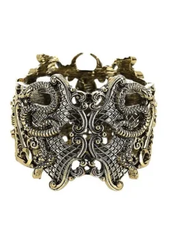 Szeroka Złota Bransoleta Snake wąż-Restyle Hot