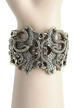 Szeroka Złota Bransoleta Snake wąż-Restyle Hot