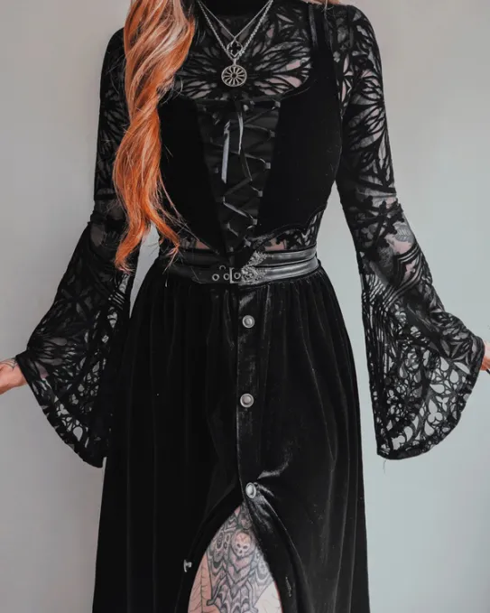 TOP BATWING LACE UP-Restyle Best