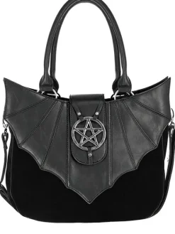 Torebka gotycka "OMINOUS BAG" nietoperz i pentagram-Restyle Best