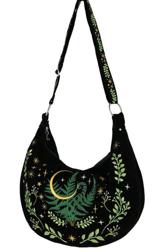 Torebka HERBAL hobo Bag Haftowana Paproć-Restyle Online