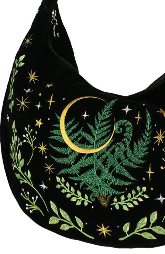 Torebka HERBAL hobo Bag Haftowana Paproć-Restyle Online