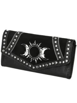 TRIPLE GODDESS podłużny portfel z księżycem i słońcem-Restyle Discount
